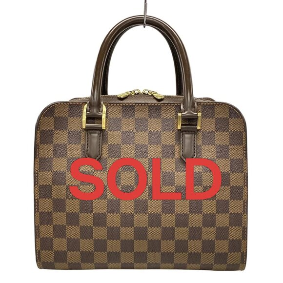 LOUIS VUITTON Triana Ebene Damier - Handbag Damier Canvas 663-072325 - Picture 1 of 14